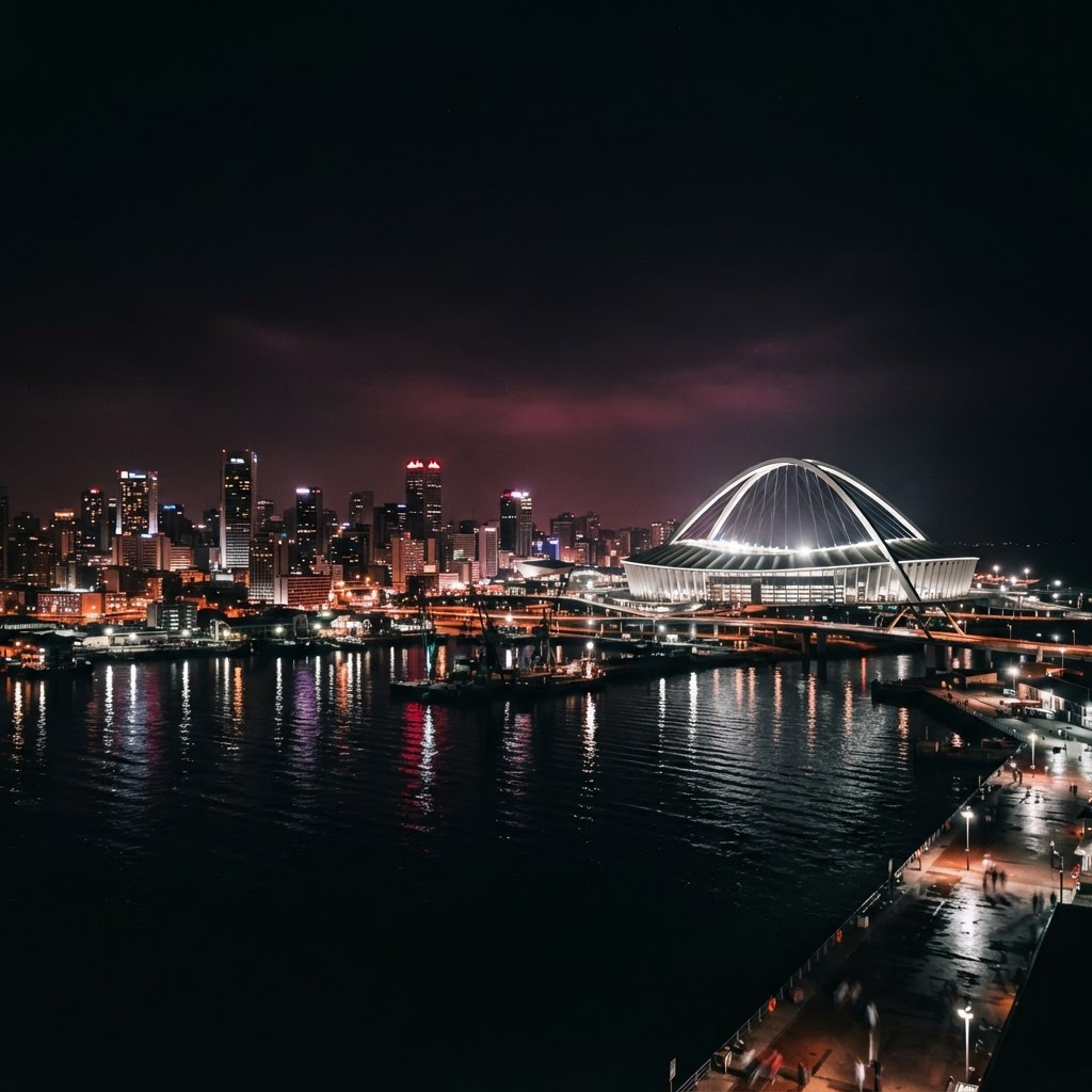 Durban skyline at night